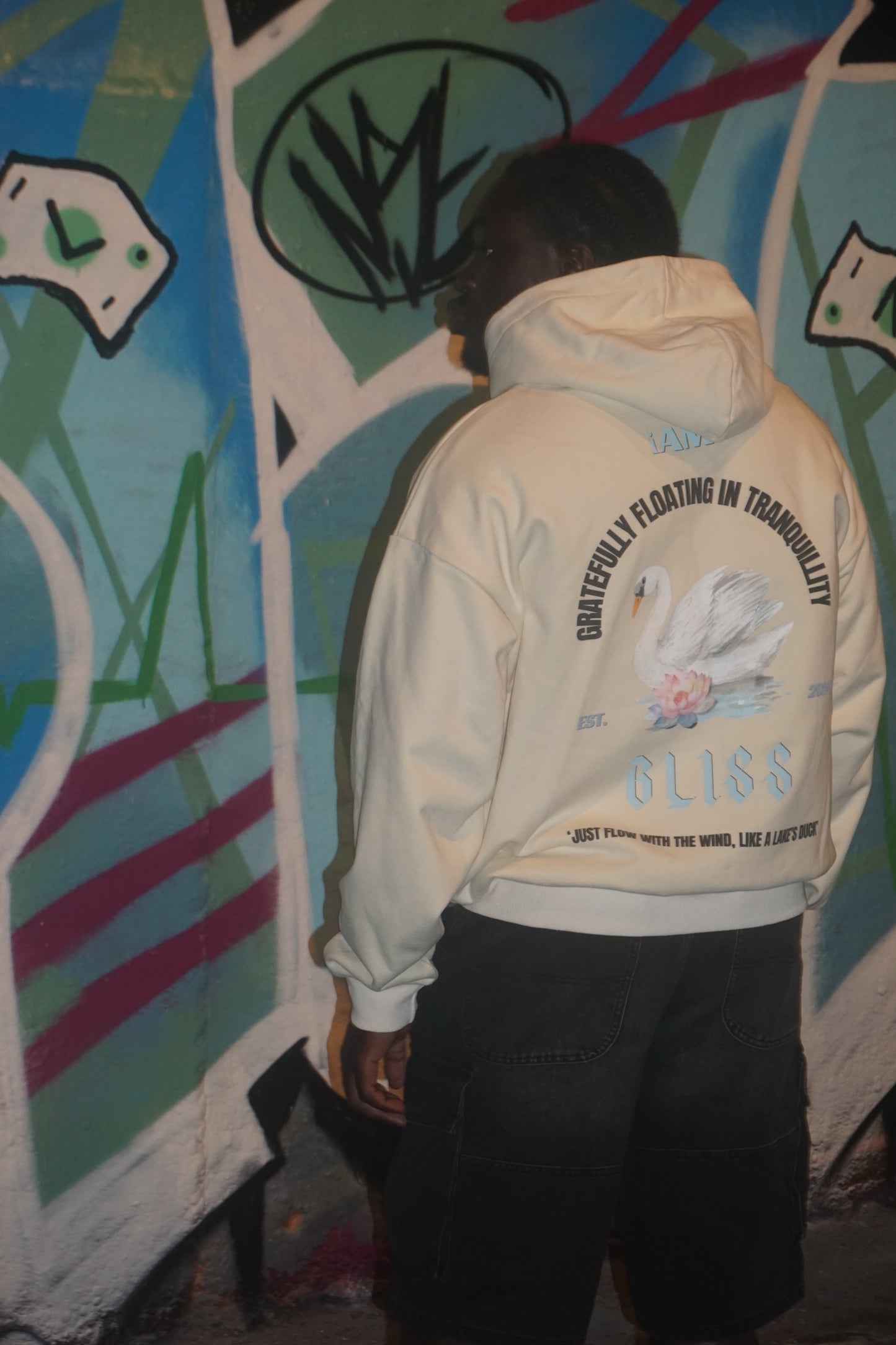 iAM Bliss Oversize Bone Hoodie