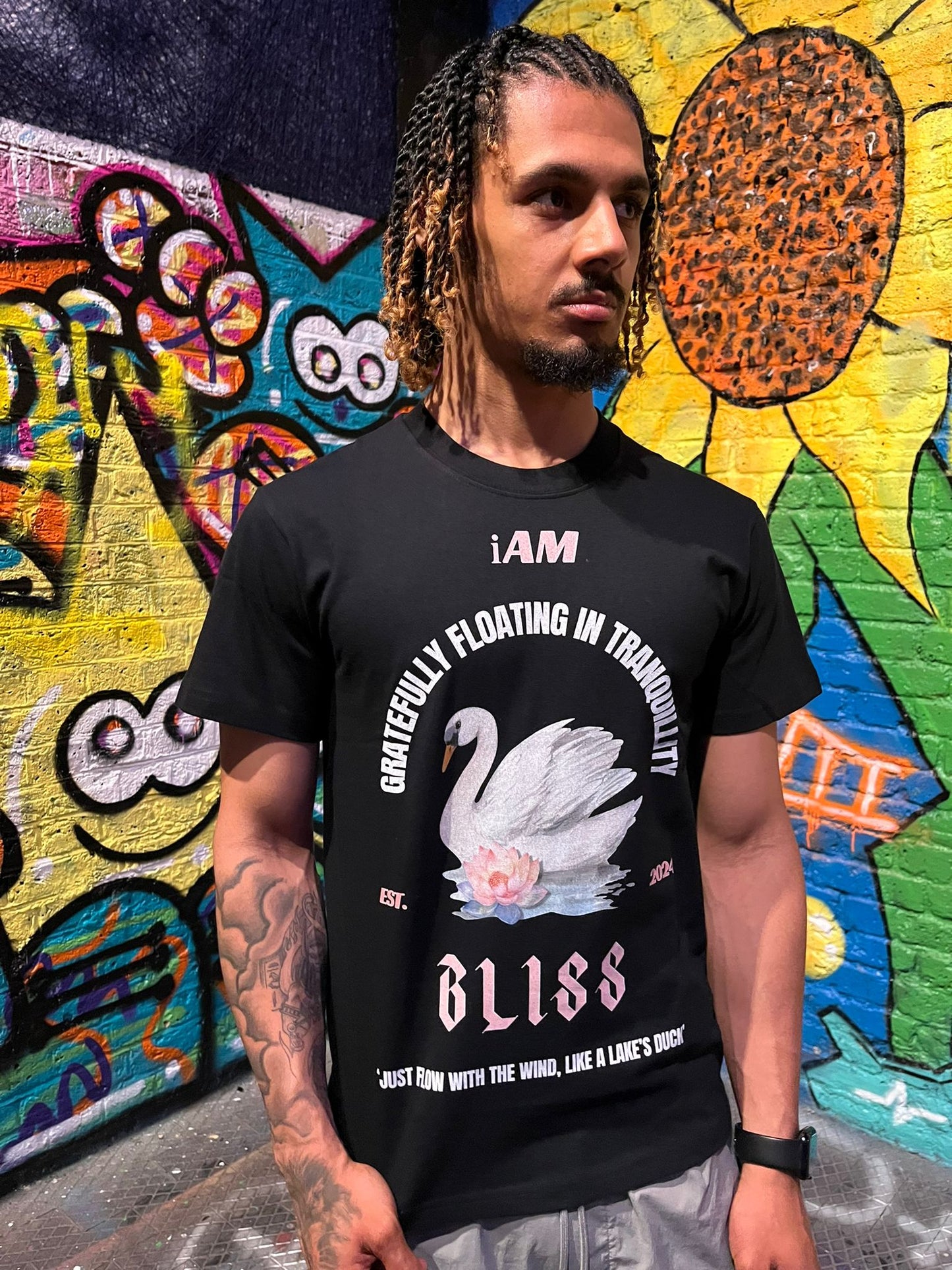 iAM Bliss Black Tee